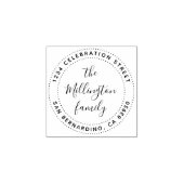 Erstellen Sie Ihre eigene Script-Rücksendeadresse Gummistempel (Prägung)