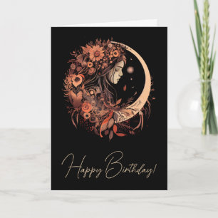 Erstellen Sie Ihre eigene Serene Boho Crescent Moo Feiertagskarte