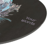 Erstellen Sie Ihre eigene Silver Crystals Glass Al Schneidebrett (Ecke)