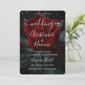 Erstellen Sie Ihre eigene Single-Rote Rose und Was Einladung (Stehend Vorderseite)