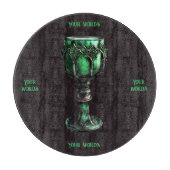 Erstellen Sie Ihre eigene Smaragdgrüne Skihütte Schneidebrett (Vorderseite)