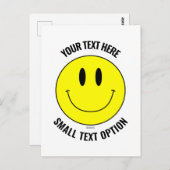 Erstellen Sie Ihre eigene Smilie Smile Postkarte (Vorne/Hinten)