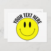 Erstellen Sie Ihre eigene Smilie Smile Postkarte (Vorne/Hinten)