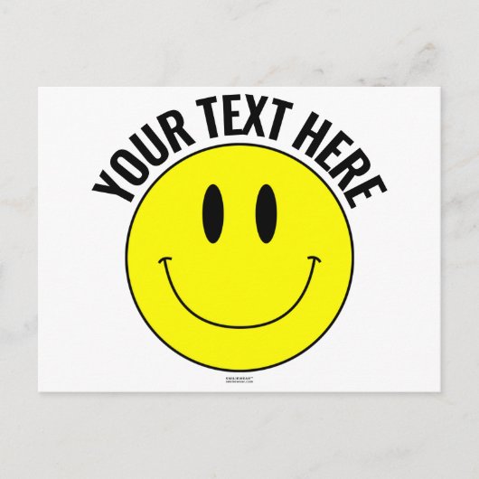 Erstellen Sie Ihre eigene Smilie Smile Postkarte (Vorderseite)