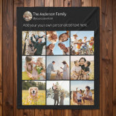 Erstellen Sie Ihre eigene Social Media-FotoCollage Fleecedecke