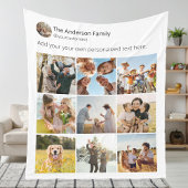 Erstellen Sie Ihre eigene Social Media-FotoCollage Fleecedecke