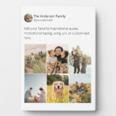 Erstellen Sie Ihre eigene Social Media-FotoCollage Fotoplatte (Vorderseite)