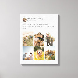 Erstellen Sie Ihre eigene Social Media-FotoCollage Leinwanddruck