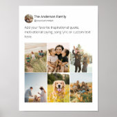 Erstellen Sie Ihre eigene Social Media-FotoCollage Poster (Vorne)