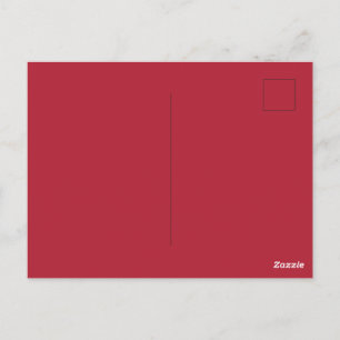 Erstellen Sie Ihre eigene solide rote glänzende Po Postkarte