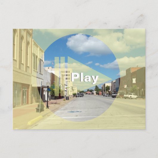 Erstellen Sie Ihre eigene Spieltaste über Ihrem Fo Postkarte (Vorderseite)