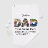 Erstellen Sie Ihre eigene Sport Vater Foto Collage Golfhandtuch (Insitu)