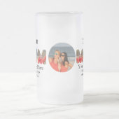 Erstellen Sie Ihre eigene sportliche Mutter Foto C Mattglas Bierglas (Mittel)