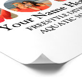 Erstellen Sie Ihre eigene sportliche Mutter Foto C Poster (Ecke)