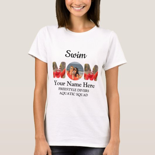 Erstellen Sie Ihre eigene sportliche Mutter Foto C T-Shirt (Vorderseite)