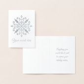 Erstellen Sie Ihre eigene Stammesilber-Schneeflock Folienkarte (Anzeige)