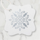 Erstellen Sie Ihre eigene Stammesilber-Schneeflock Geschenkanhänger (Vorderseite)