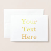 Standard (12,7 cm x 18 cm) Folienkarte (Vorderseite mit Umschlag)