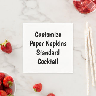 Erstellen Sie Ihre eigene Standard-Cocktail-Papier Serviette