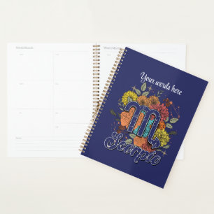 Erstellen Sie Ihre eigene Starry Floral Scorpio Zo Planer