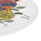 Erstellen Sie Ihre eigene Starry Floral Taurus Alt Schneidebrett (Ecke)