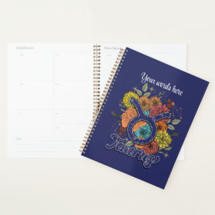 Erstellen Sie Ihre eigene Starry Floral Taurus Zod Planer