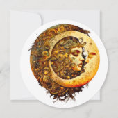 Erstellen Sie Ihre eigene Steampunk-Mondgöttin Einladung (Vorderseite)