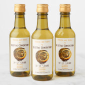 Erstellen Sie Ihre eigene Steampunk-Mondgöttin Weinetikett (Flaschen)