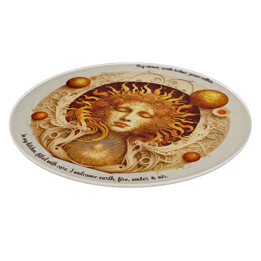 Erstellen Sie Ihre eigene Steampunk-Sun-Göttin Schneidebrett (Ecke)