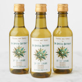 Erstellen Sie Ihre eigene Steampunk-Weihnachten-Sc Weinetikett (Flaschen)