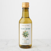 Erstellen Sie Ihre eigene Steampunk-Weihnachten-Sc Weinetikett (Vorderseite)