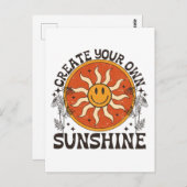Erstellen Sie Ihre eigene Sunshine Postkarte (Vorne/Hinten)