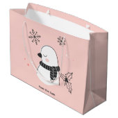 Erstellen Sie Ihre eigene süße Schildkröte Weihnac Große Geschenktüte (Rückseite Schrägansicht)