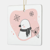 Erstellen Sie Ihre eigene süße Schildkröte Weihnac Keramikornament (Links)