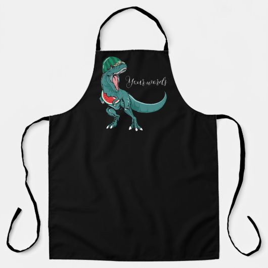 Erstellen Sie Ihre eigene T-Rex Dinosaurier Waterm Schürze (Vorderseite)