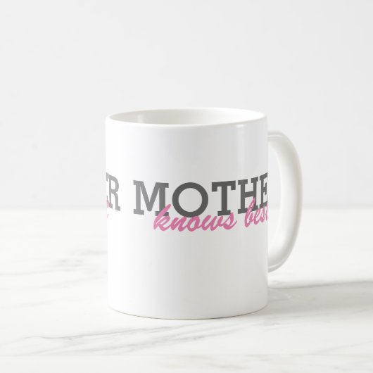 Erstellen Sie Ihre eigene Tasse - die Mutter weiß (VorderseiteRechts)