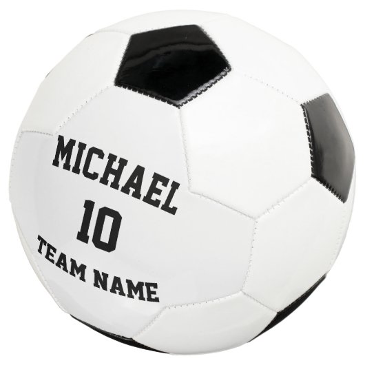 Erstellen Sie Ihre eigene Teamname-Nummer Fußball (Dreiviertel)