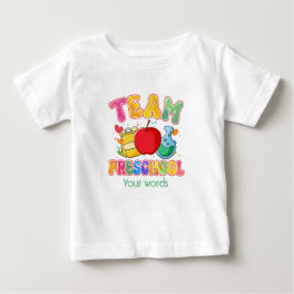 Erstellen Sie Ihre eigene Teamvorschule Baby T-shirt