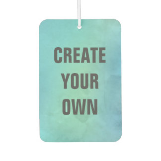 Erstellen Sie Ihre eigene türkisfarbene Aquarellma Autolufterfrischer