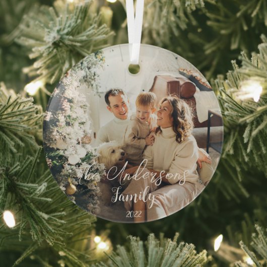 Erstellen Sie Ihre eigene Typografie Familienweihn Ornament Aus Glas (InSitu)