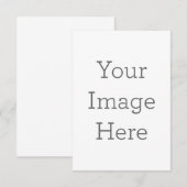 8.89 cm x 12.7 cm Flache Dankeskarte (Vorne/Hinten)