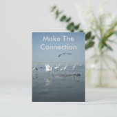 Erstellen Sie Ihre eigene Verbindung. Postkarte (Stehend Vorderseite)