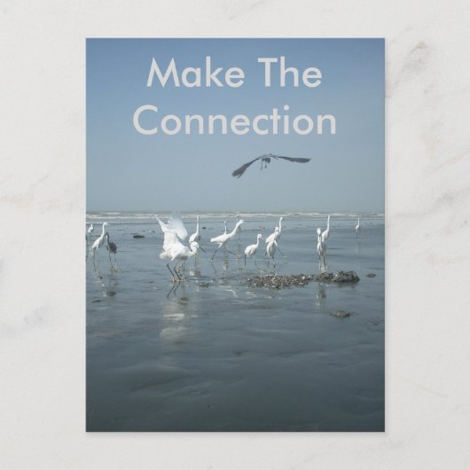 Erstellen Sie Ihre eigene Verbindung. Postkarte (Vorderseite)