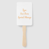 Erstellen Sie Ihre eigene Verlobung-Brautparty-Hoc Fächer (Rückseite)