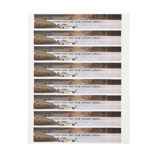 Erstellen Sie Ihre eigene Verpackung um Etiketten. Rundum-Adressaufkleber (Bogen)