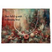 Erstellen Sie Ihre eigene Viktorianische Blumenwei Große Geschenktüte (Vorderseite)