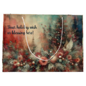 Erstellen Sie Ihre eigene Viktorianische Blumenwei Große Geschenktüte (Rückseite)