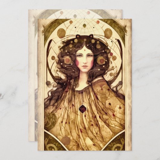 Erstellen Sie Ihre eigene Viktorianische Hexe Einladung (Vorne/Hinten)