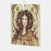 Erstellen Sie Ihre eigene Viktorianische Hexe Ornament Aus Glas (Vorderseite links)