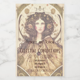 Erstellen Sie Ihre eigene Viktorianische Hexe Weinetikett